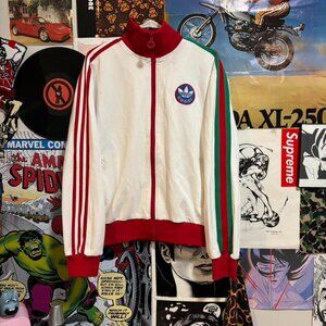 Gucci X Adidas white and red track jacket